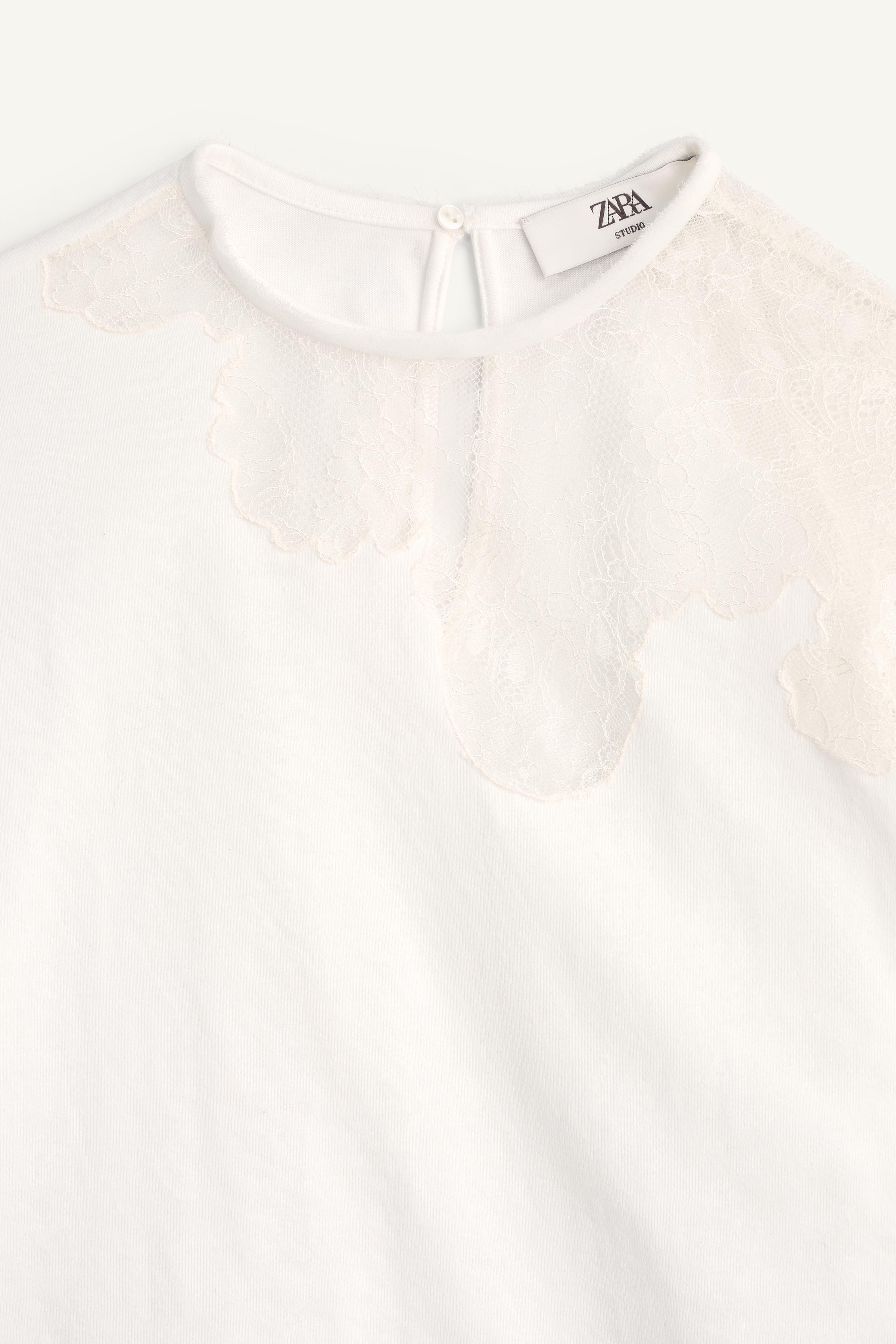 LIMITED EDITION ASYMMETRIC LACE T-SHIRT